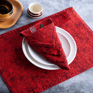 Nouveauté, sets de table en lin pur coton décoratifs pour la maison, avec broderie de logo personnalisée - Product Image 3