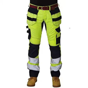 Vente en gros de vêtements unisexes vêtements de travail de sécurité haute visibilité pantalon pantalon réfléchissant de sécurité routière personnalisé de haute qualité - Product Image 1
