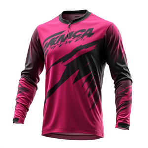 Camisetas de Motocross % Poliéster Unisex Tejido Transpirable Ajuste Personalizado Diseñado para la Comodidad del Piloto Ropa de Carreras de Motos - Product Image 4