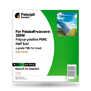 แผงโซลาร์เซลล์แบบโพลีคริสตัลไลน์ PERC ฮาล์ฟเซลล์ 335 วัตต์ ยี่ห้อ Patanjali Renewable เกรด A ได้รับการรับรองจาก TUV - Product Image 2