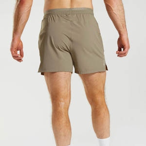 Shorts de sport pour homme, coupe ajustée, couleur unie, séchage rapide, pour la course à pied, entraînement fitness, écologiques, en polyester - Product Image 4