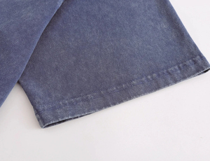 Streetwear d'été décontracté pour hommes, t-shirts à fermeture éclair à manches courtes de couleur unie avec col en O 100% coton respirant à séchage rapide - Product Image 6