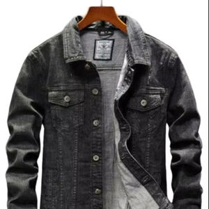 Chaqueta vaquera informal de invierno vintage de alta calidad con bordado para hombre - Product Image 1