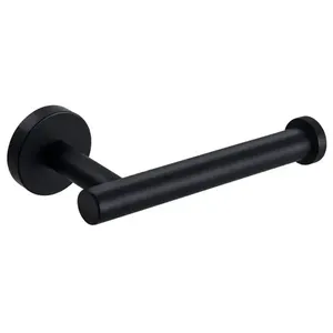 Portarrollos de Papel Higiénico de Pared de Estilo Moderno para el Hogar y Hoteles, en Color Negro - Product Image 1