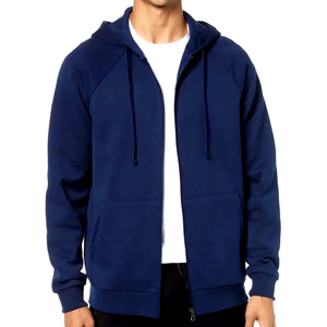 Nouveau sweat à capuche zippé pour homme, mode automne-hiver, manches longues, couleur unie, décontracté, polaire épais, chaud, sweat à capuche décontracté - Product Image 3