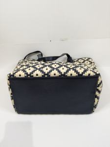 <b>Large</b> Capacity Bohemian Style Women's Genuine Leather Tote Bag Braided Zipper Button Open with Popular Chains Messenger Bags - Product Image 3