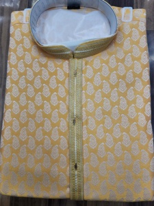 <b>Men's</b> Fashionable Readymade Silk Kurta Pyjama Pakistani Style Cotton Kurta From Surat for Weddings Wholesale Low Price - Product Image 2