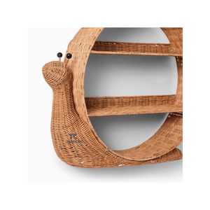 Eco - Friendly Snail Shaped Bookshelves Wooden <b>Book</b> <b>Storage</b> Rack Vintage Rattan BookShelf Made in Vietnam - Product Image 3