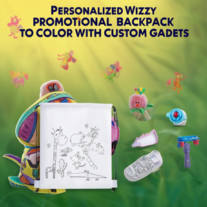 กระเป๋าเป้สะพายหลัง Wizzy แบบกำหนดเองได้ พร้อมอุปกรณ์เสริมสำหรับระบายสี - Product Image 3