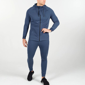 Sudadera con capucha atlética con cremallera completa personalizada para hombre, informal de invierno, lisa, con cuello vuelto, de talla grande, fabricación transfronteriza, poliéster ecológico - Product Image 3