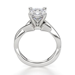 <b>Cushion</b> Cut Diamond Twisted Anniversary <b>Ring</b> For Women - Product Image 6