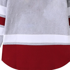 Sweat à capuche unisexe en polaire épaisse pour l'hiver, A&M Neutral Hockey, col en V à lacets, 100% coton biologique, gris marron, athlétique - Product Image 6