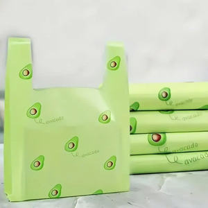 Poly sacs de T-shirt de HDPE/LDPE, sacs à provisions en plastique, sacs d'épicerie, taille faite sur commande et impression - Product Image 1