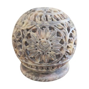 Limited Making Addition New Collection Pure Handmade Art Soapstone Candle Holder With Handmade Carving Stylish For <b>T</b> <b>Light</b> Decor - Product Image 1