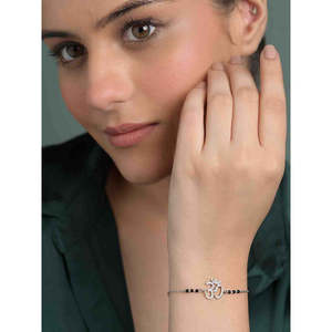 Compre Pulseras Mangalsutra de Plata Pura con Cuentas Finas, Regalo para Esposas - Product Image 3