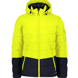 2026 Wholesale Men's Unisex Custom Winter Waterproof Cotton Filled <b>Fleece</b> Stand Collar Front Logo Shinny Zipper Casual Jacket - Product Image 5