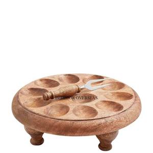 Top Quality <b>Wooden</b> Made Round Shape Eggs Storage <b>Rack</b> For Home And Hotel Kitchenware Usage In Impressive Price From India - Product Image 1