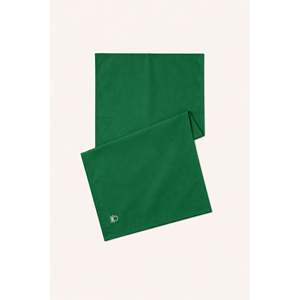Be-28459-Gr Chemin de table 100% coton vert uni 40*140 cm - VERT - Product Image 2
