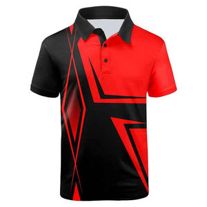 เสื้อโปโลผ้าคอตตอนลายทางสำหรับผู้ชายเสื้อโปโลแขนสั้นผ้าคอตตอนลายขวางออกแบบโลโก้ได้ตามต้องการ - Product Image 1