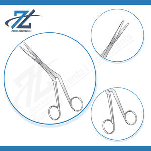 Tijeras de Turbinectomía Heymann Angulares de 197 mm de Largo, Instrumento Quirúrgico Manual de Acero Inoxidable, Juego de Instrumentos Quirúrgicos con Certificación CE para Cirugía General - Product Image 3