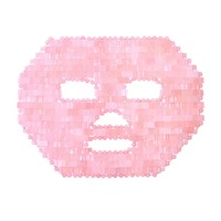 Masque de massage facial en cristal de quartz rose et de jade naturel en gros pour les soins de la peau, le massage facial et la beauté