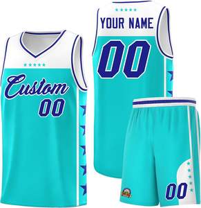 Vêtements de basket-ball réversibles respirants à séchage rapide pour hommes, maillot de basket-ball en maille, ensemble d'uniformes de basket-ball personnalisés au design personnalisé - Product Image 6