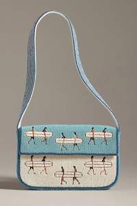 Porte-monnaie contemporain perlé avec broderie artistique - Product Image 4