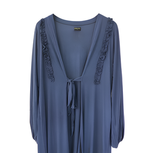 Cárdigan exterior informal de alta calidad para mujer Zura con manga larga patrón sólido suave sensación de mano prendas de vestir exteriores duraderas - Product Image 6