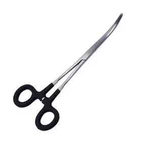 Wholesale Stainless Steel Fishing Tools Forceps 7'' Fishing Forceps Hemostat for Removing Hook from Fish Straight & Curved
