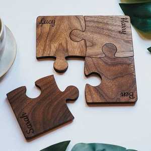 Promotion Wholesale Custom Classic Style Wooden <b>Cup</b> <b>Mat</b> Coasters for Drinks - Product Image 1