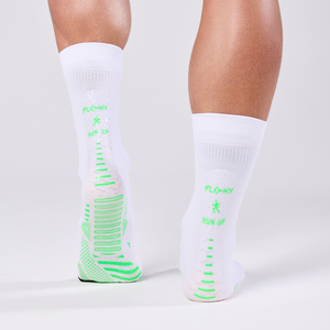 Floky Calza <b>Run</b> Up Medium Fluorescent Green/White L-XL 44-47 Sports <b>Socks</b> - Product Image 5