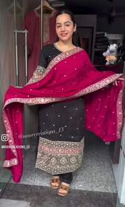 Ropa de fiesta pakistaní de verano para mujer Salwar Kameez colección india y pakistaní de secado rápido - Product Image 2