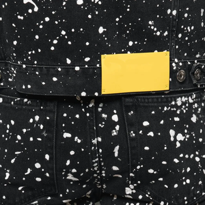 Solid Color Custom Slim Fit Men's Denim Jacket-Winter Vintage Breathable with Front Logo - Product Image 6