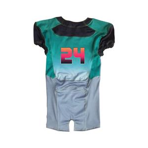 เสื้อฟุตบอลอเมริกันโพลีเอสเตอร์แบบ100% ระบายอากาศได้ดีสำหรับผู้ชายผู้หญิงฤดูร้อนเล่นเกมฟุตบอลแบบระเหิด - Product Image 6