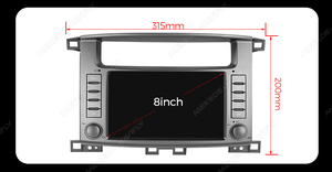 丰田陆地巡洋舰<span class=keywords><strong>100</strong></span> LC100 1998-2007的MEKEDE Coche Pantalla Carro汽车导航360音频立体声汽车播放多媒体 - Product Image 5