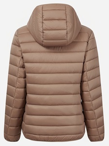 Women <b>Winter</b> Raw Puffer Jacket High Quality <b>Thick</b> Warm Stylish Fashionable Lightweight Canvas Puffer <b>Coat</b> with Zipper Closure - Product Image 2