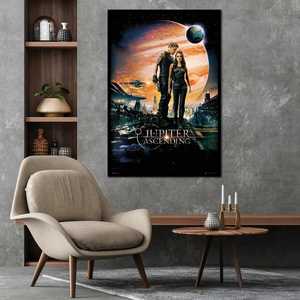 Póster de estilo moderno de Jupiter Ascending, lienzo con marco negro para decoración de pared - Product Image 1