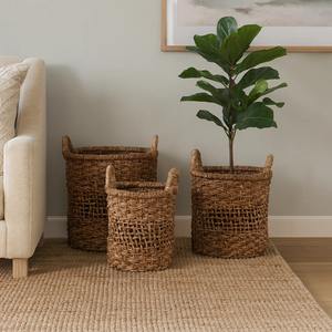 Open Weave <b>Baskets</b> With Handles Handmade <b>Storage</b> <b>Basket</b> Wholesale eco-friendly Made in Vietnam - Product Image 2