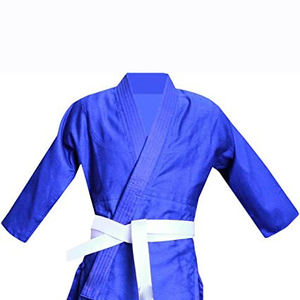 ชุดยูโดเด็กผ้าฝ้ายสีฟ้า100% - Product Image 2