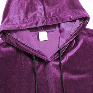Service OEM Sweats à capuche en velours pour hommes avec poche couleur marron Coupe ajustée Grande taille Street Wear Sweats à capuche pour garçon - Product Image 6