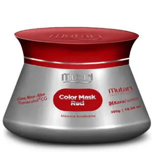 Conditioning Mask Color Red 300g - Intensifies tones and revives the color of red hair and Promotes more resistance to the hair