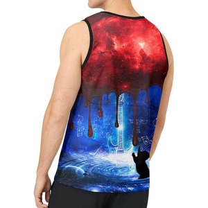 Débardeur d'été coloré pour homme, vêtements respirants pour la gym et le fitness, débardeur sublimé pour homme à prix avantageux - Product Image 3