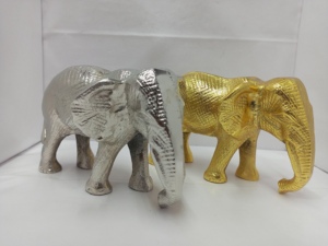 Argent aluminium girafe éléphant Sculpture moderne Art déco Design métal artisanat pour la décoration intérieure pour salon salle à manger - Product Image 2