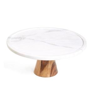 Centro de mesa de diseño hecho a mano, soporte de pastel de madera, centros de mesa de boda ecológicos, servidor de pastel decorativo - Product Image 6