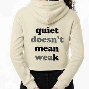 Sweat à capuche court élégant pour femme, personnalisable OEM, en molleton 100 % coton, coupe décontractée, logo frontal, pour un style décontracté. - Product Image 6