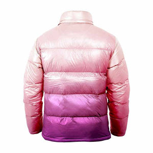 Vente en gros Veste matelassée imprimée personnalisée pour hommes Design bulle de luxe avec col à capuche et veste d'hiver en tissu léger - Product Image 6