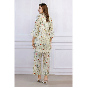 Vestido informal Salwar Kameez con botones únicos para mujer, ligero, cómodo, de alta calidad, estampado personalizado, indio pakistaní - Product Image 6