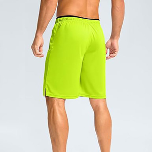 Shorts de sport pour homme 100% polyester, style streetwear, personnalisables OEM, haute qualité, pour la plage et le fitness, séchage rapide, taille élastique, poches - Product Image 6