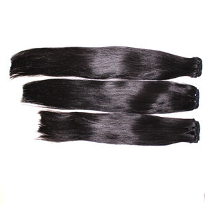 Venta caliente Raw Virgin Remy Cutícula Alineada Onda Natural 100% Extensiones de cabello humano Máquina de Vietnam Tejido de cabello de doble trama Mejor - Product Image 2