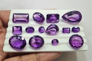 Quartz naturel de haute qualité 3mm octogone coupe cristal améthyste pierre en vrac coupe à facettes 100 pièces fabrication de bijoux certifiée tierce partie - Product Image 4